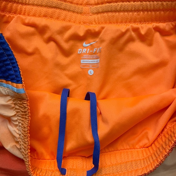 Nike Dry Fit Shorts in Orange and Purple - Picture 2 of 4